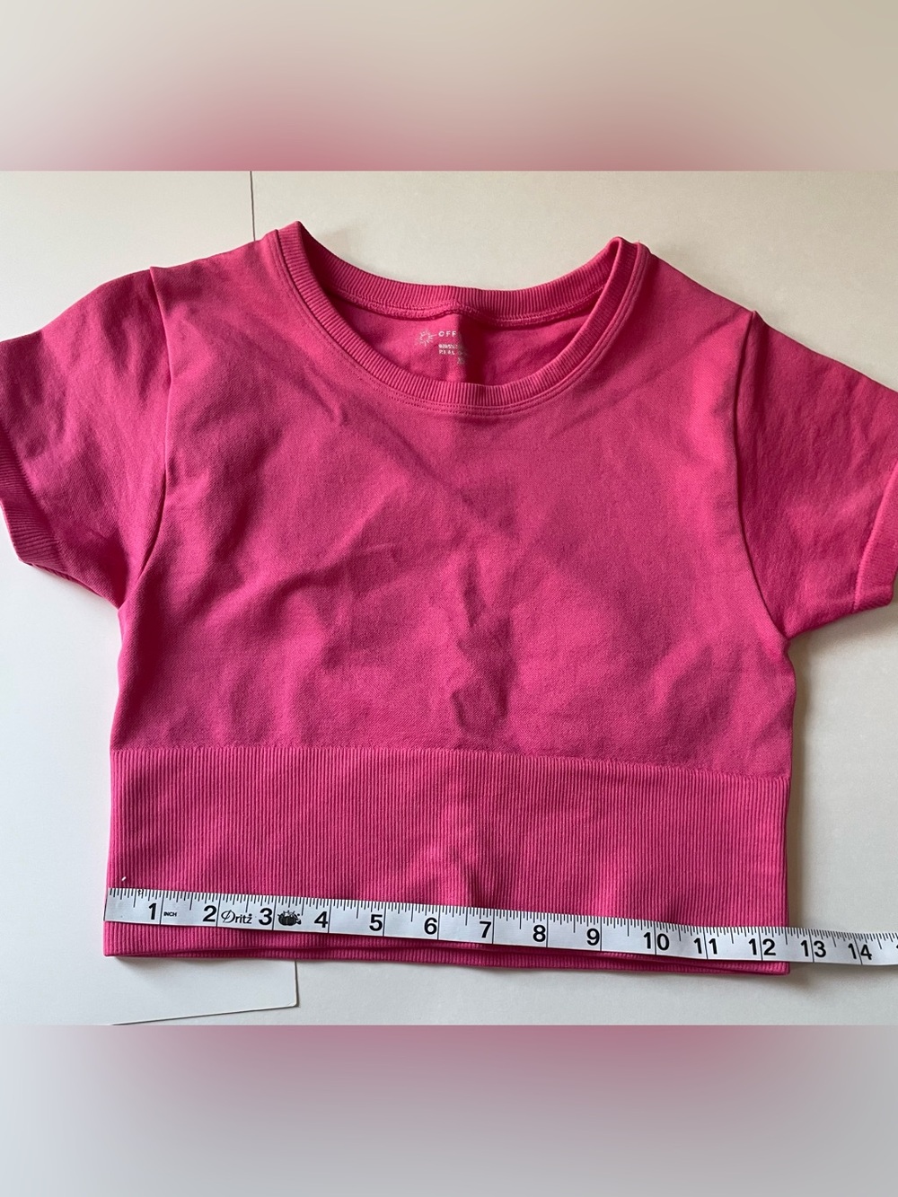 aerie Offline Hot Pink Set Flared Leggings and Cropped Top - Picture 6 of 10